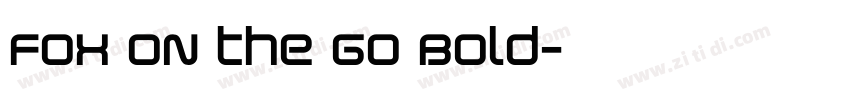 Fox on the Go Bold字体转换